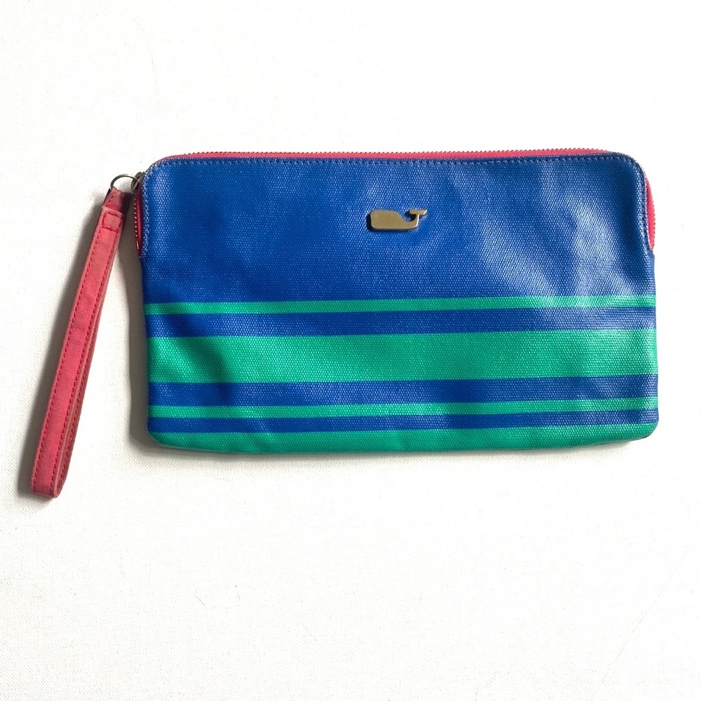 Vineyard Vines striped boho clutch wristlet purse